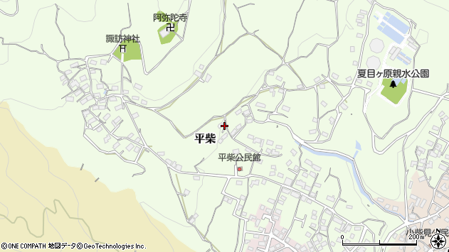 〒380-0947 長野県長野市平柴の地図