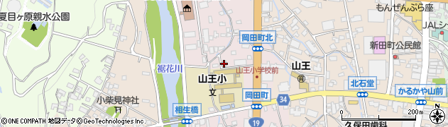 岡田公民館周辺の地図