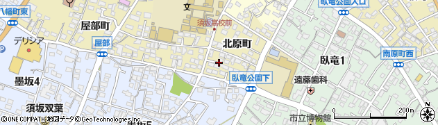 長野県須坂市小山（北原町）周辺の地図