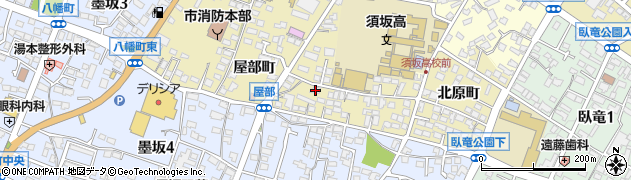 長野県須坂市小山（屋部町）周辺の地図