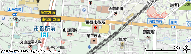 八十二銀行長野市役所支店周辺の地図