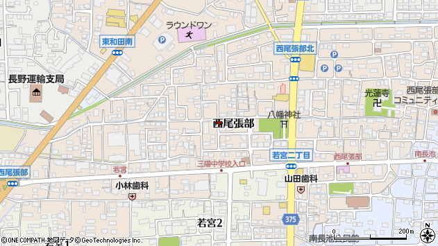 〒381-0031 長野県長野市西尾張部の地図