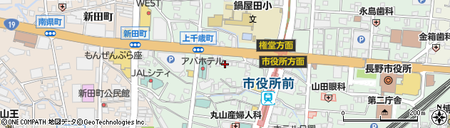 長野市上千歳　公民館周辺の地図