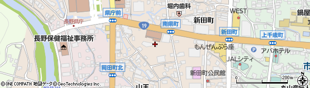 日本赤十字社　長野県支部周辺の地図