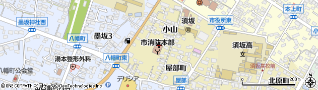 須坂市消防本部警防課周辺の地図