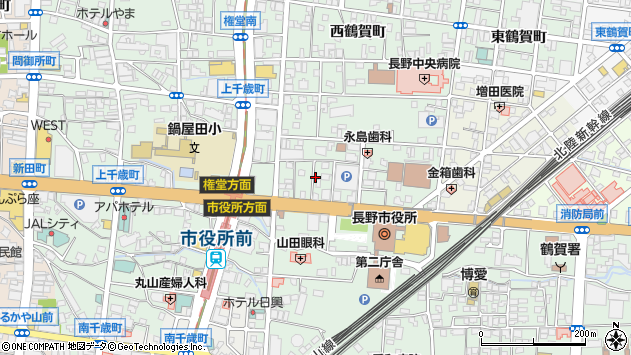 〒380-0813 長野県長野市緑町の地図