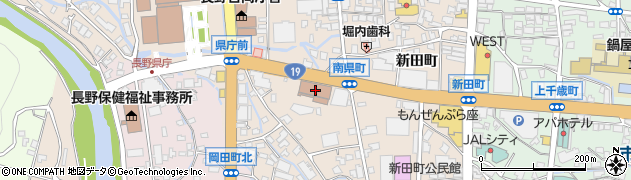 ゆうちょ銀行長野支店周辺の地図