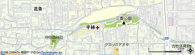 長野県長野市平林132周辺の地図