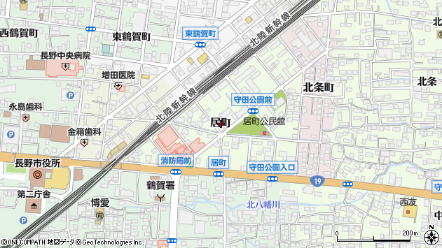 〒380-0901 長野県長野市居町の地図