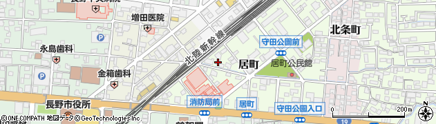 長野県長野市居町71周辺の地図