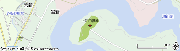 砺波市上和田緑地キャンプ場周辺の地図
