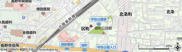 長野県長野市居町82周辺の地図