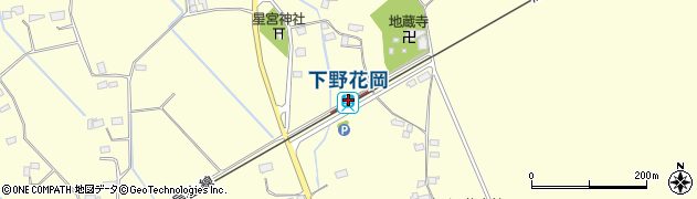 下野花岡駅周辺の地図