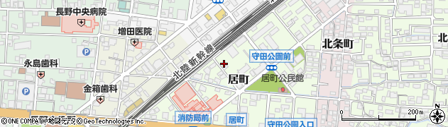 長野県長野市居町74周辺の地図
