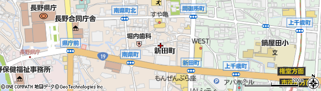 長野県長野市南長野新田町周辺の地図