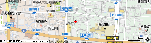 長野県長野市鶴賀問御所町周辺の地図