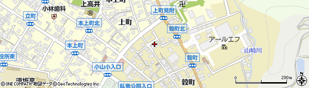 長野県須坂市小山（穀町）周辺の地図