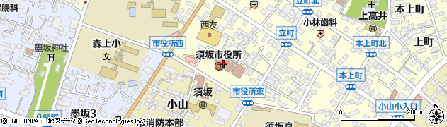 須坂市選挙管理委員会　事務局周辺の地図
