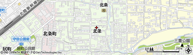 長野県長野市高田（北条）周辺の地図