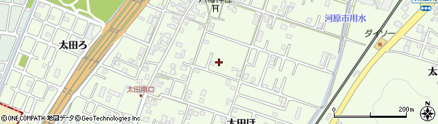 石川県河北郡津幡町太田周辺の地図