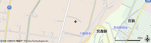 富山県砺波市宮森周辺の地図