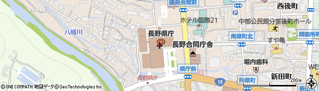 長野県警察本部周辺の地図