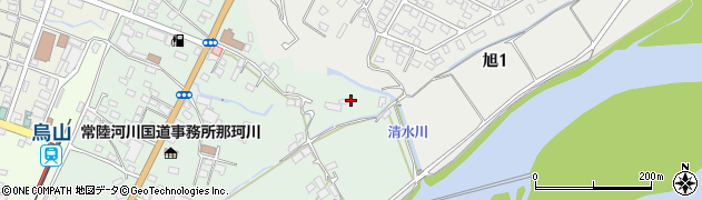 栃木県那須烏山市初音3周辺の地図