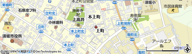 長野県須坂市須坂上町116周辺の地図