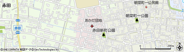 富山県富山市赤田新町周辺の地図