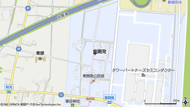 〒939-1312 富山県砺波市東開発の地図