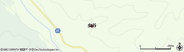 富山県立山町（中新川郡）虫谷周辺の地図
