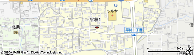 長野県長野市平林1丁目周辺の地図