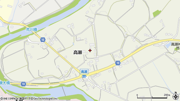 〒321-0512 栃木県那須烏山市高瀬の地図