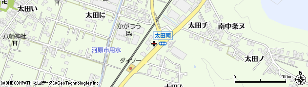 石川県河北郡津幡町太田ち周辺の地図