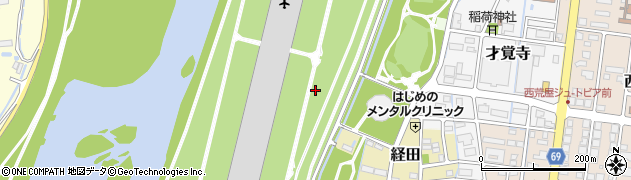 富山県富山市経田周辺の地図