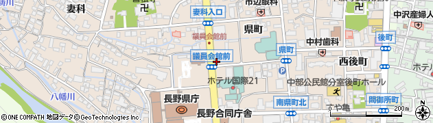 日本経済新聞社長野支局周辺の地図