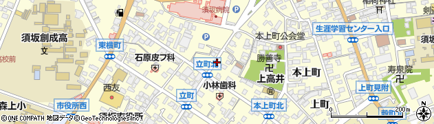 長野県須坂市須坂立町周辺の地図