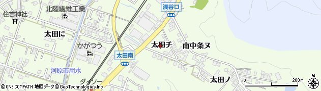 石川県津幡町（河北郡）太田（チ）周辺の地図