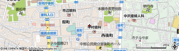 長野県労働金庫　インターネットバンキング専用周辺の地図