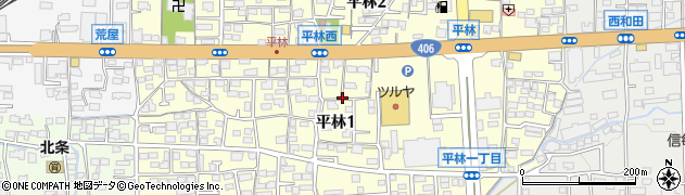 長野県長野市平林周辺の地図