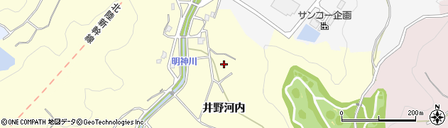 石川県津幡町（河北郡）井野河内周辺の地図