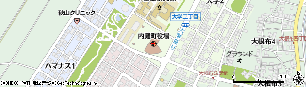 内灘町役場　文化スポーツ課周辺の地図