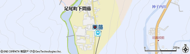 間藤駅前周辺の地図