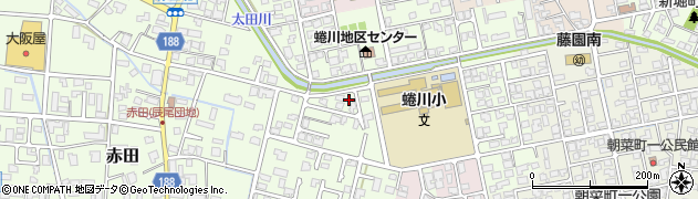 赤田公園周辺の地図