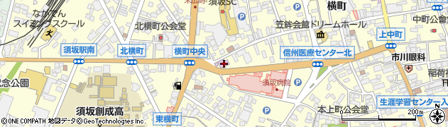 須坂　クラシック美術館周辺の地図
