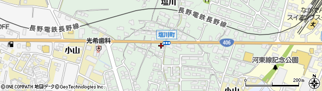 クリーニングショップアップル　須坂塩川店周辺の地図