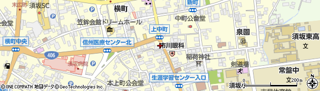 長野県須坂市須坂（上中町）周辺の地図