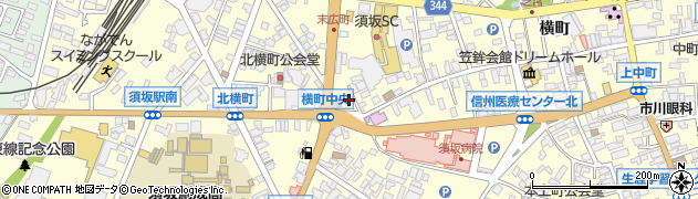 須坂煎餅堂周辺の地図