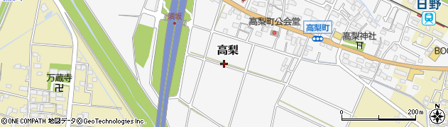 長野県須坂市高梨周辺の地図
