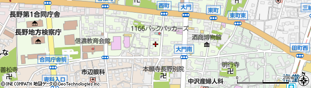 長野県長野市長野西町1054周辺の地図